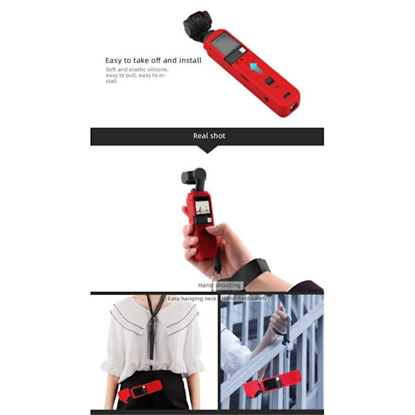 DJI Osmo Pocket 2 holdbart etui Red