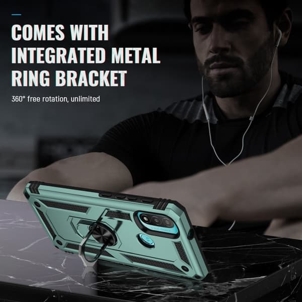 Ring Guard - Motorola Moto E20 - Mustanvihreä Green