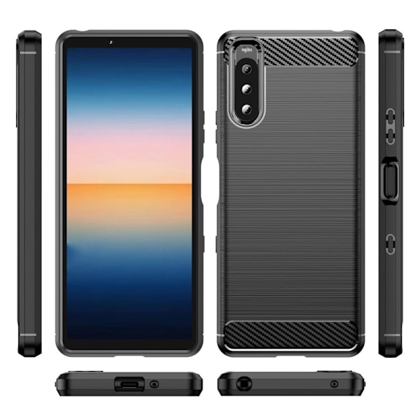 Carbon Flex Etui Sony Xperia 10 III Lite / 10 Iii - Sort Black