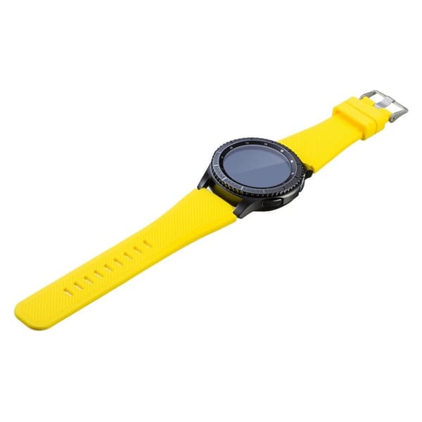Samsung Gear S3 Frontier klockarmband silikon - Gul Gul