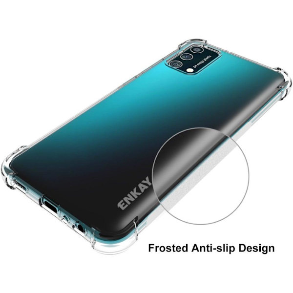 ENKAY genomskinligt droppsäkert fodral för Samsung Galaxy A02s (166mm) Transparent