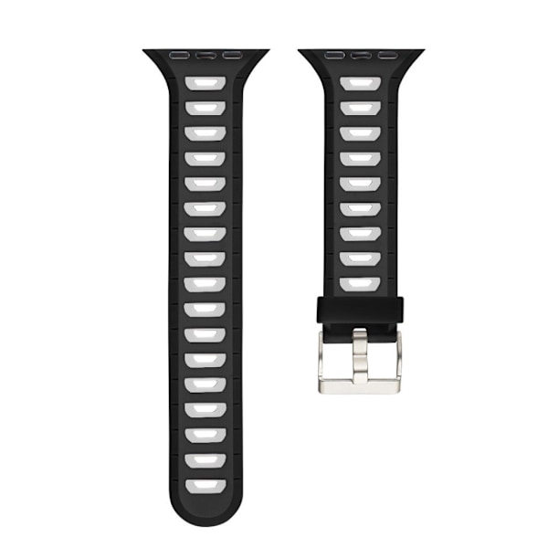 Apple Watch 42mm trendikäs ranneke - Musta / Valkoinen Multicolor