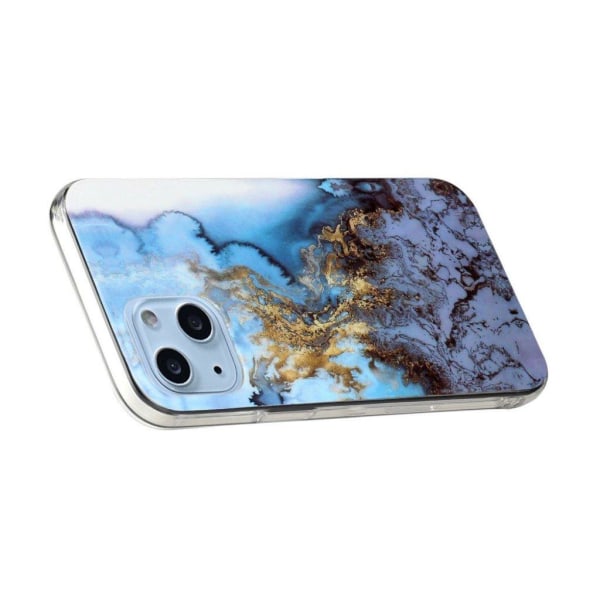 Marble iPhone 13 Mini Suojakotelo - Seawater Blue Multicolor