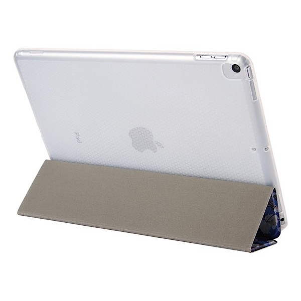 iPad 10.2 (2020)  læder flip etui - blå sommerfugl Blue