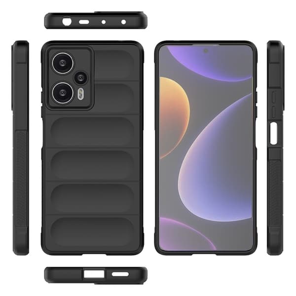 Blødt grebsformet cover til Xiaomi Poco F5 Pro / Xiaomi Redmi Note 12 Turbo - Blå Blue