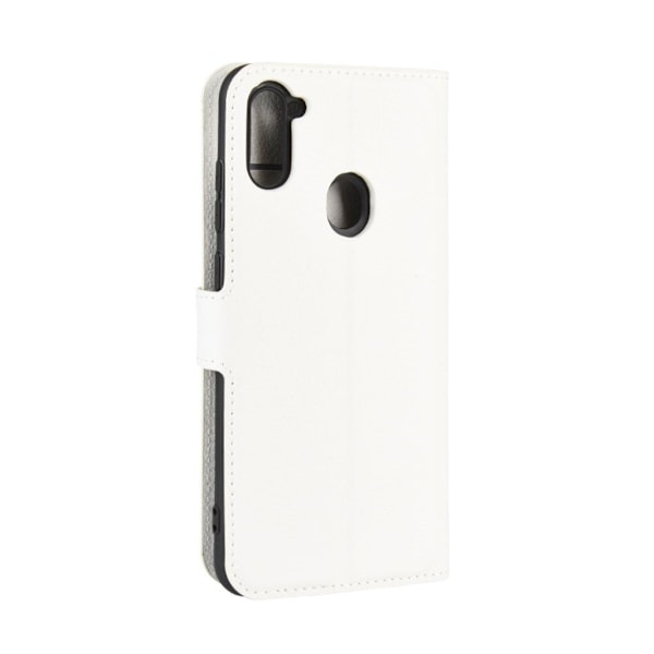 Classic Samsung Galaxy A11 flip kotelot - Valkoinen White