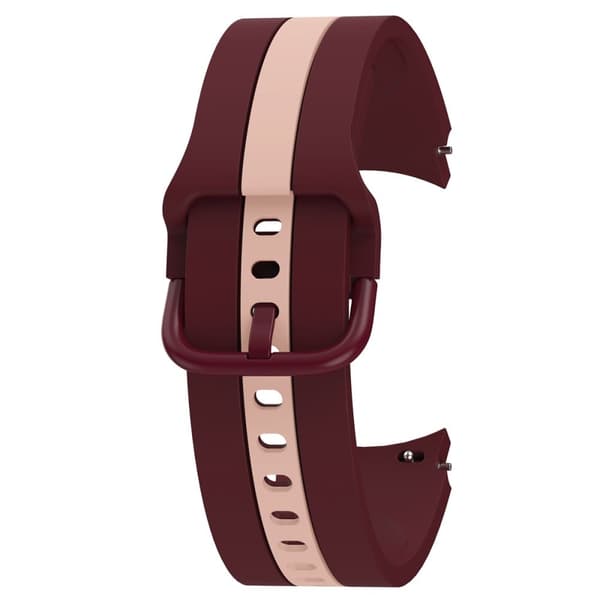 Kule linjer i silikonklokkerem til Samsung Galaxy Watch 4 - Vinrød / Rosa Red