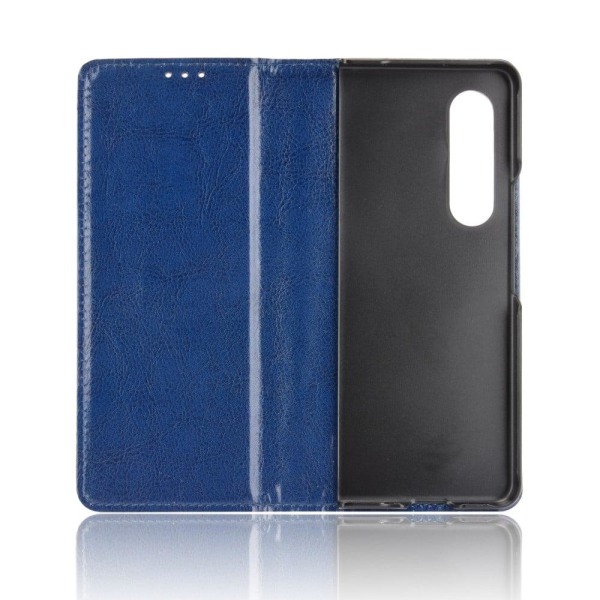 Bofink Vintage Samsung Galaxy Z Fold3 5G Læder Etui - Blå Blue