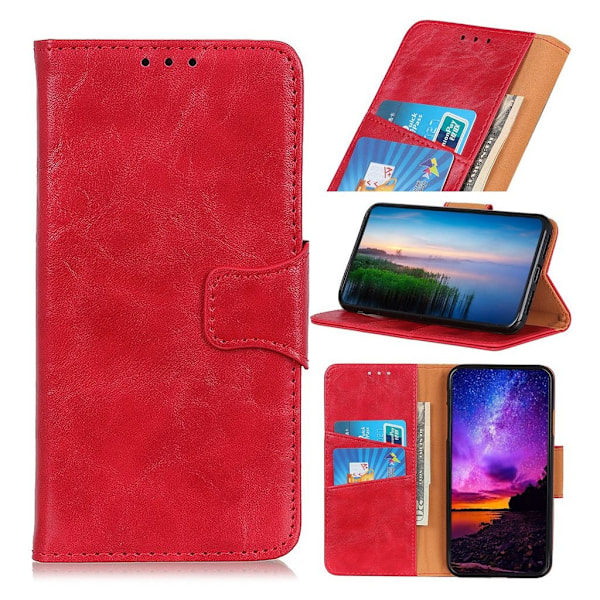 Neptune Nokia 3.2 leather kotelot - Punainen Red