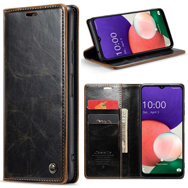 CaseMe Samsung Galaxy A22 5G Smooth Etui - Kaffe Brown