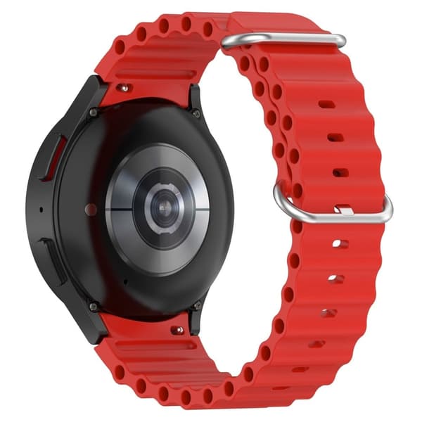 Samsung Galaxy Watch 5 / 5 Pro / 4 klokkerem i silikon - Rød Red
