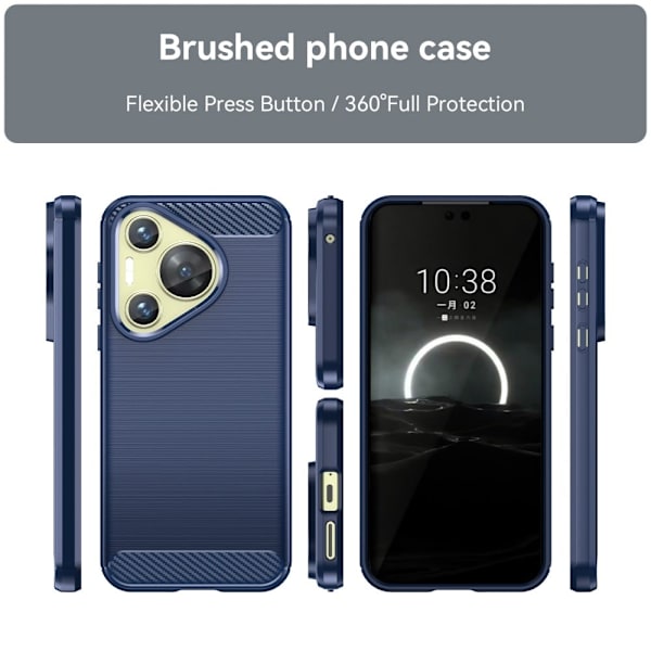 Carbon Flex Huawei P70 skal - Blå Blå