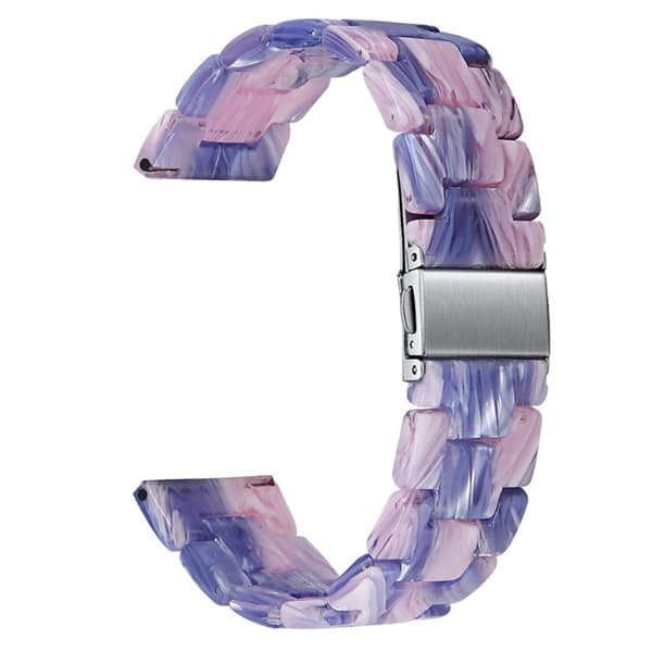 Klockarmband i harts för Amazfit-klocka - Lila / Rosa Blommor Lila