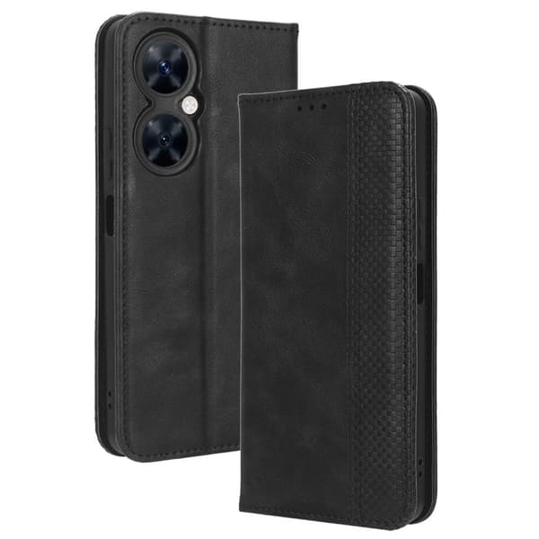 Bofink Vintage Huawei Nova 11i / Enjoy 60 Pro / Maimang 20 Læder Etui - Sort Black