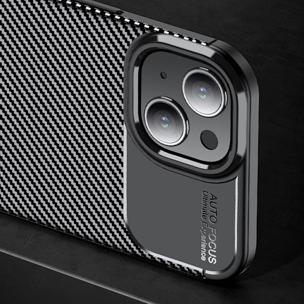 Carbon Shield iPhone 15 Plus skal - Svart Svart