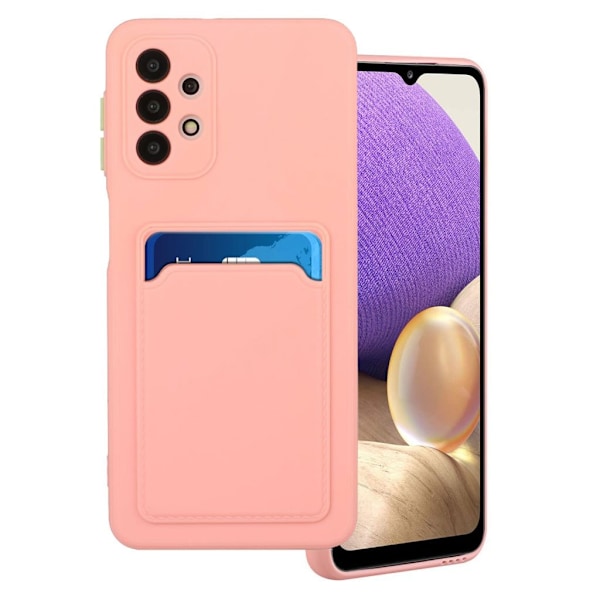 Samsung Galaxy A32 5G skal med korthållare - Rosa Rosa