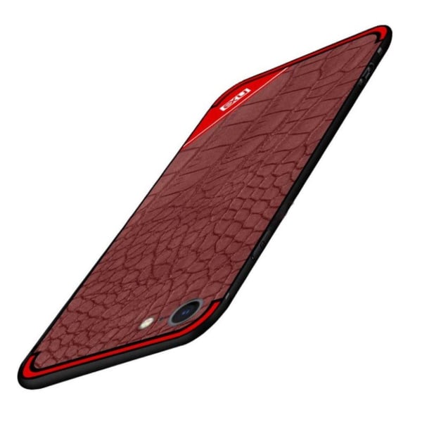 NXE iPhone 7/8 TPU etui med krokodillestruktur - Rød Red