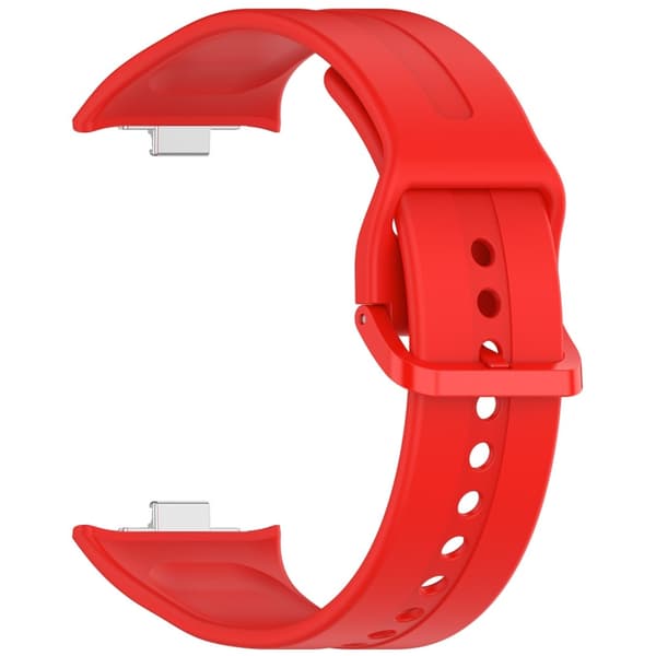 Silicone Strap Xiaomi Redmi Watch 5 Adjustable Watch Band with Colored Buckle - Red Red