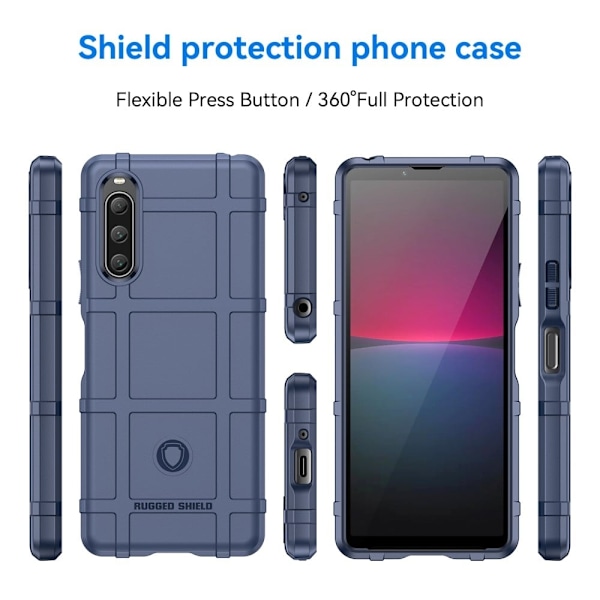 Rugged Shield Sony Xperia 10 V skal - Blå Blå