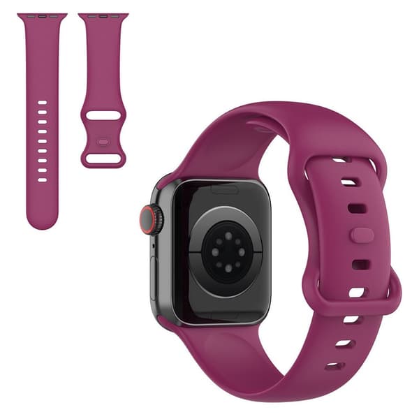 Silikonklokkerem til Apple Watch 40 mm - Vinrød / Størrelse: S Red