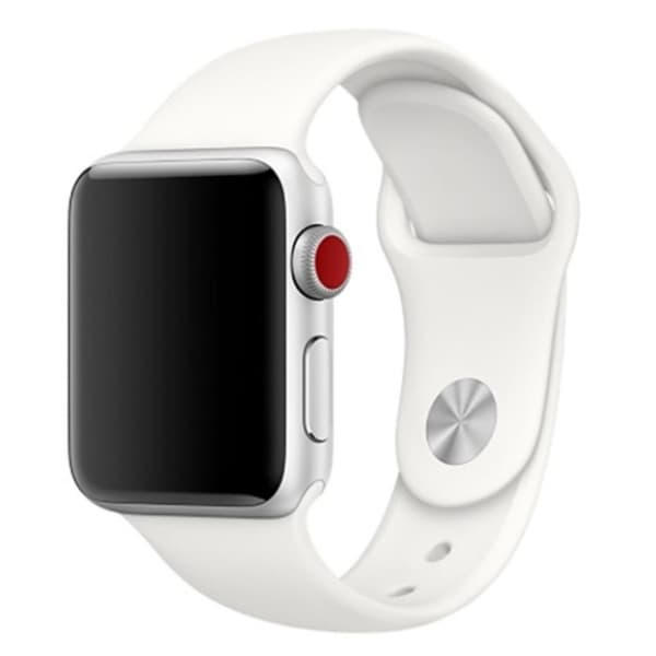 Apple Watch Series 4 40 mm klockarmband i silikon - Vit Vit