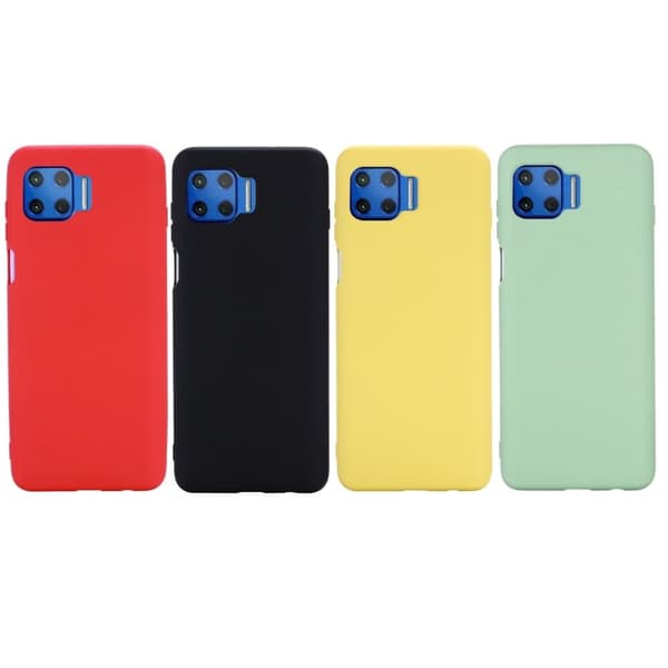 Matte Liquid Silikone Cover til Motorola Moto G 5G Plus - Sort Black