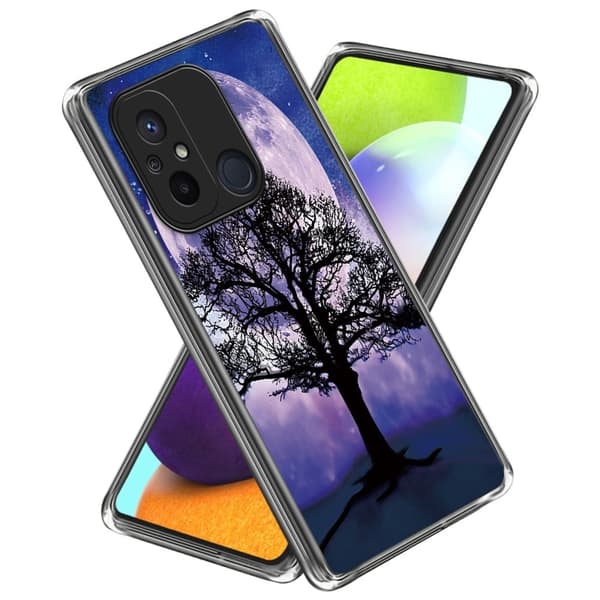 Deco Xiaomi Redmi 12C deksel - Tre Og Måne Purple
