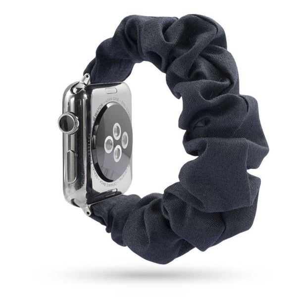 Apple Watch Series 5 44mm stof Mønster urrem - Smooth Sort Black