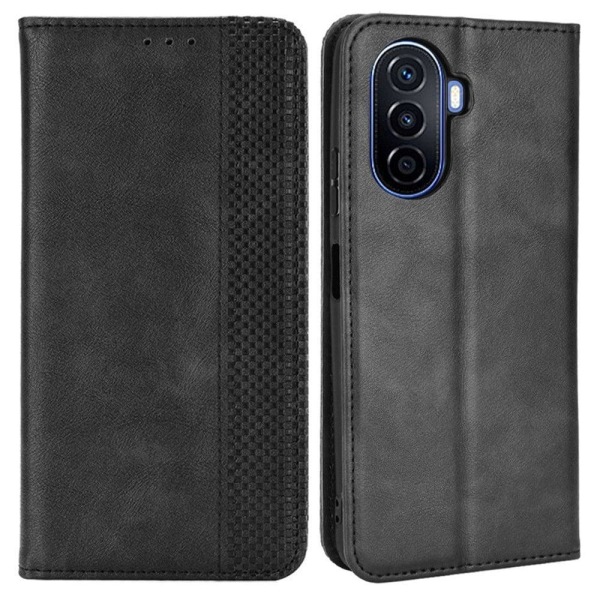 Bofink Vintage läder Huawei Nova Y70 Plus fodral - Svart Svart
