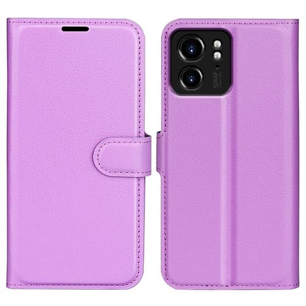 Klassisk Motorola Edge 40 Flip Etui - Lilla Purple
