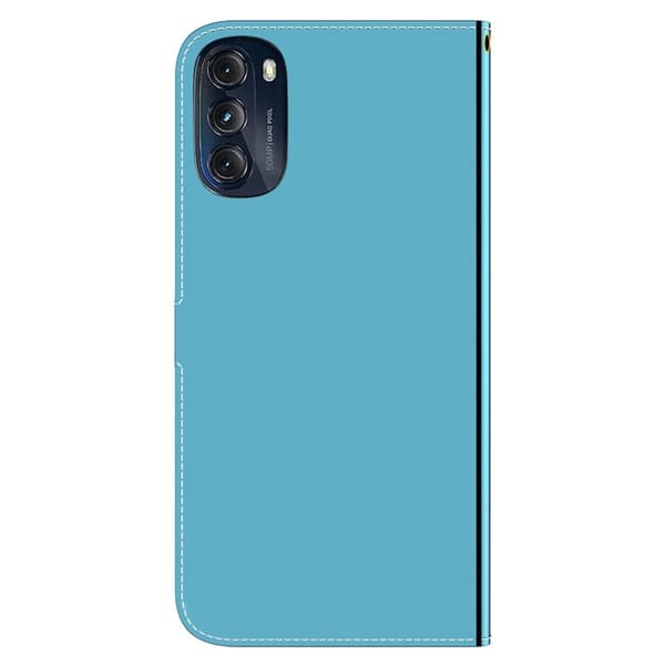 Mirror Motorola Moto G (2022) flip-etui - Blå Blue
