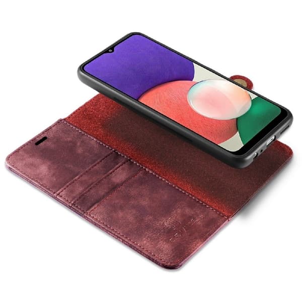 DG.Ming Samsung Galaxy A22 5G 2-in-1 Lompakko Suojakotelo - Punainen Red