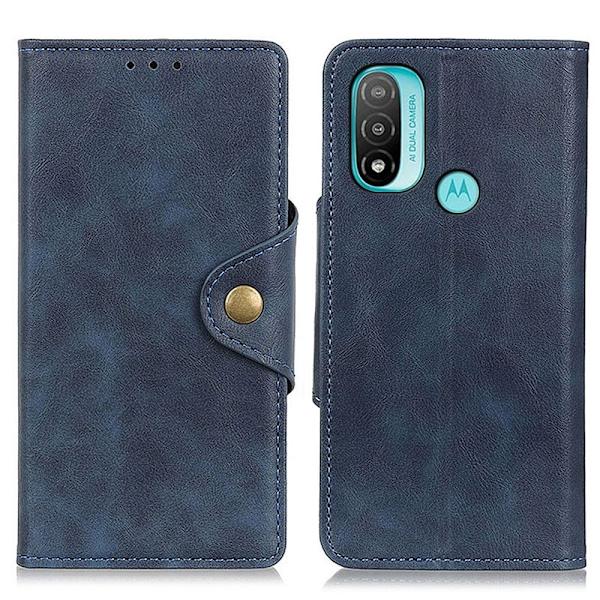 Alpha Motorola Moto E30 / E40 / E20 Läppäkotelo - Sininen Blue