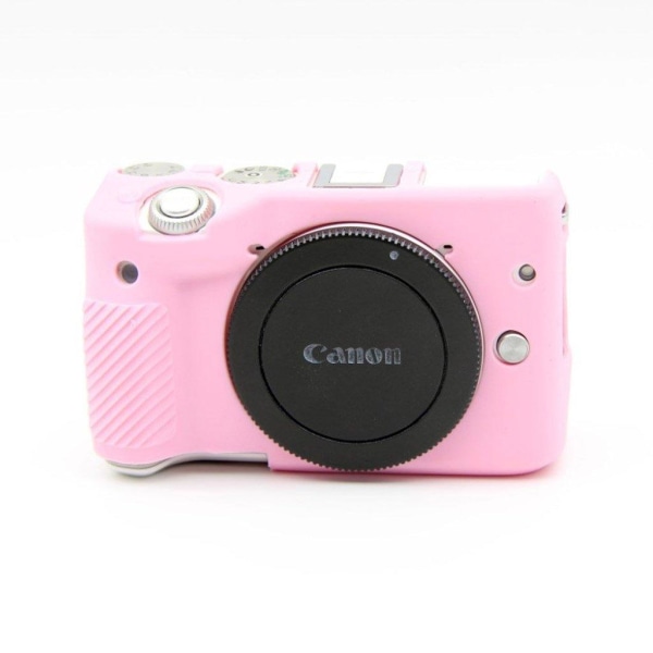 Canon EOS M3 18-55mm - kameraskal mjukt flexibelt skyddande silikon kamerahus - Rosa Rosa