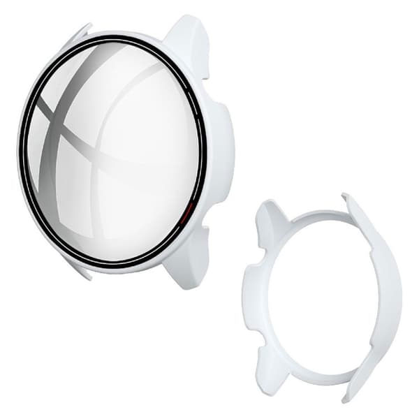 Xiaomi Mi Watch Color enkel ram + härdat glas - Vit Vit