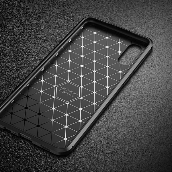 Carbon Shield Samsung Galaxy A02 Etui - Svart Black
