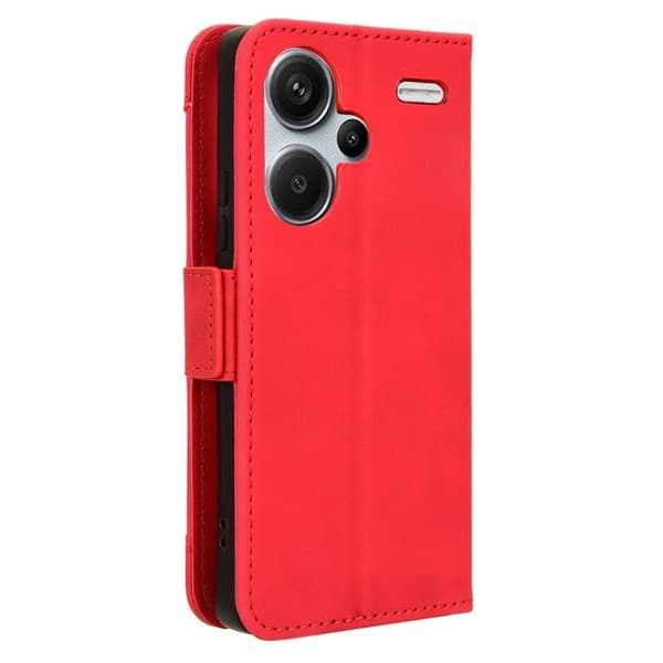 Moderne Xiaomi Redmi Note 13 Pro Plus læderetui med pung - Rød Red