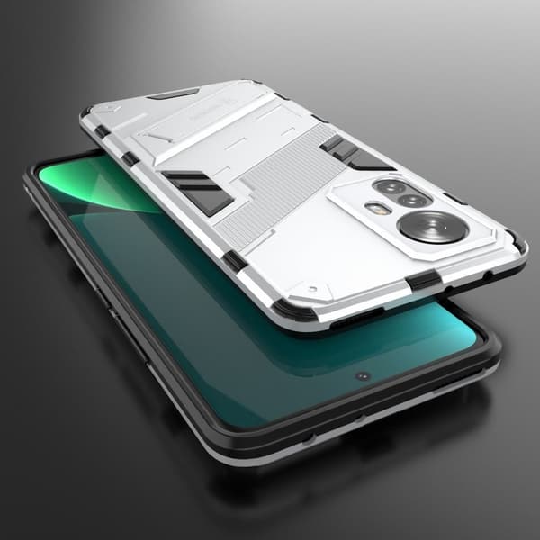 Støtsikkert hybriddeksel for Xiaomi 12 Pro - Sølv Silver grey