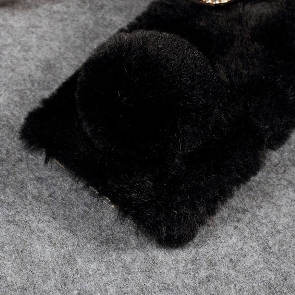 Fluffy Rabbit Huawei P30 Lite skal - Svart Svart