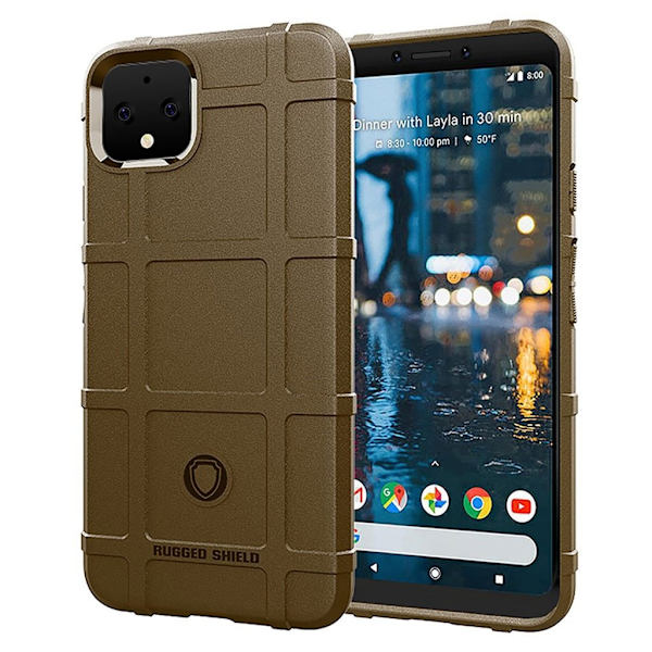 Rugged Shield Google Pixel 4 XL deksel - Brun Brown