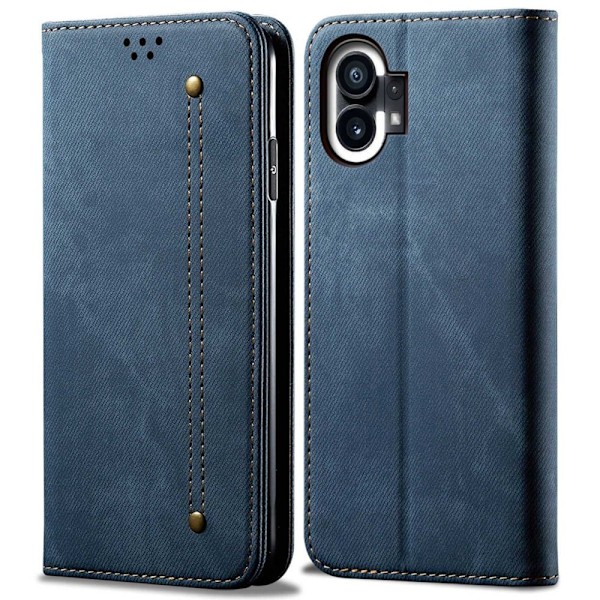 Jeans Nothing Phone (1) Flip Etui - Blå Blue