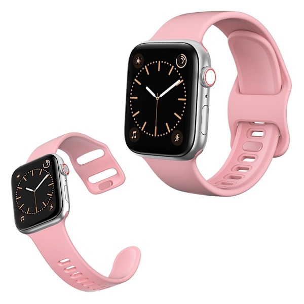 Apple Watch Series 5 40mm simpel silikone Urrem - Lyserød Pink