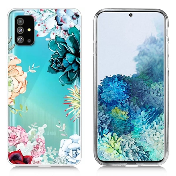 Deco Samsung Galaxy S20 Plus skal - Färgglada Blommor multifärg