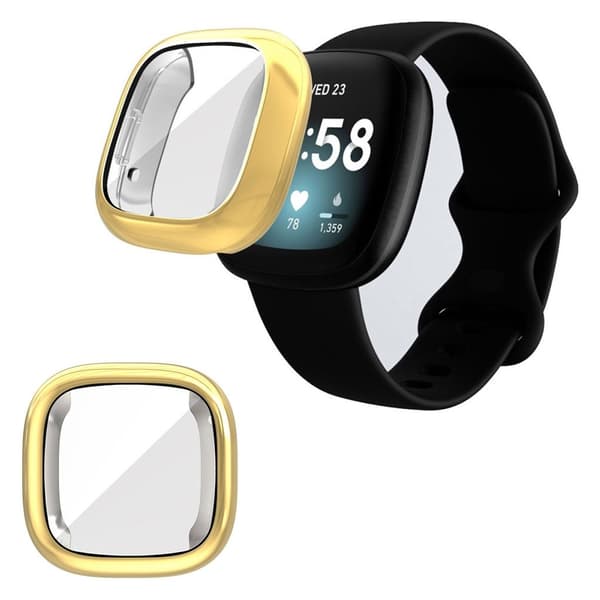 ENKAY HAT PRINCE hållbar ram för Fitbit Sense / Versa 3 - guld Guld
