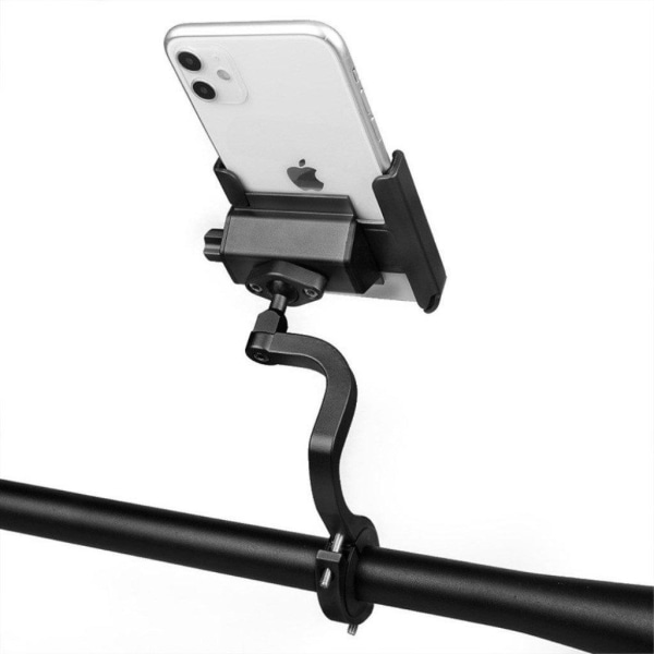 Universal bike phone holder mount - Long / Handlebar / Black Svart
