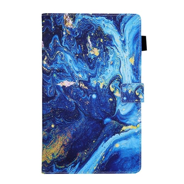 Amazon Fire HD 8 (2017) ainutlaatuinen kuvio nahkainen flip case - Erityinen Jyvä Blue