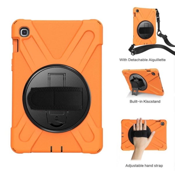 Samsung Galaxy Tab S5e 360 graders X-Formet silikone kombo etui Orange
