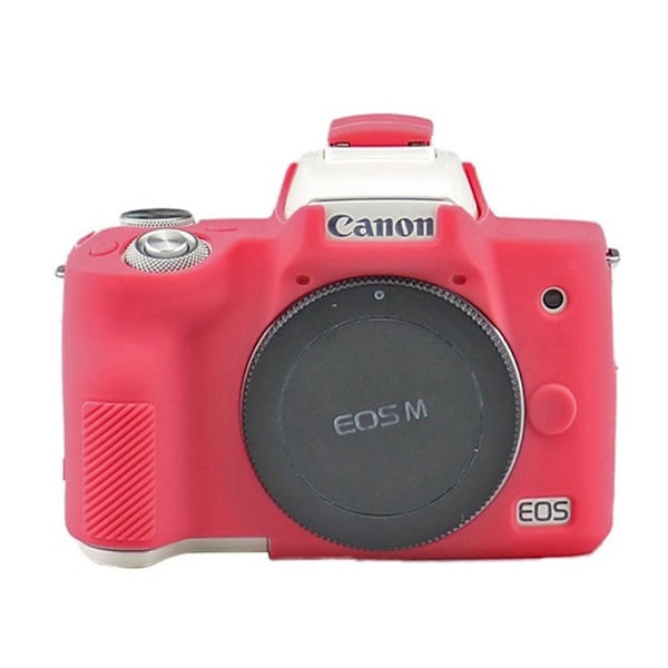 Canon EOS M50 hållbar silikon fodral - Rose Rosa