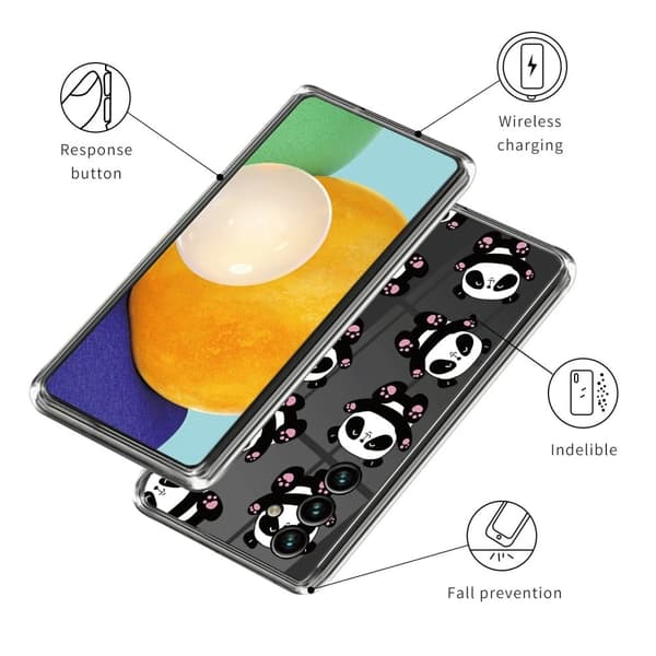 Deco Oppo A15 cover - Pandaer White