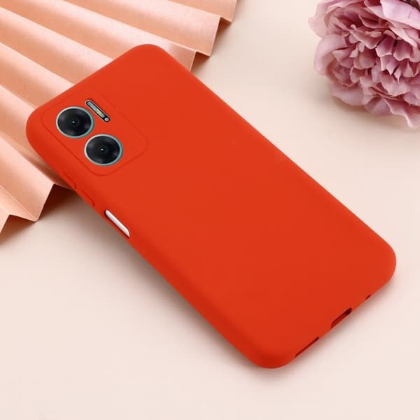Matt flytende silikondeksel for Xiaomi Redmi 10 - Rød Red